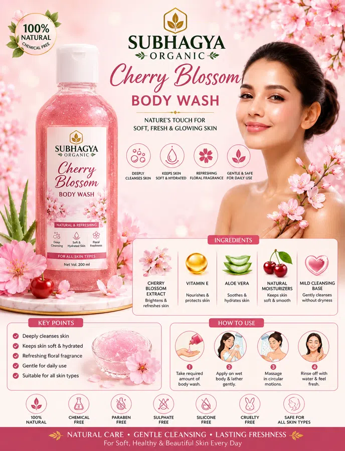 Cherry Blossom Body Wash (current product image)