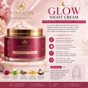 Glow Night Cream (current product image)