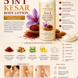 5 in 1 Kesar Body Lotion (current product image)