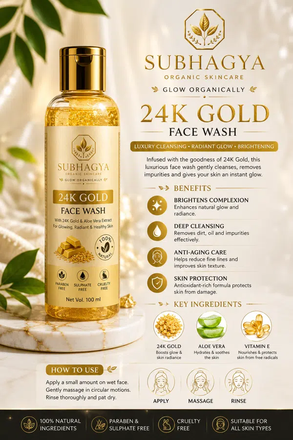 24K Gold Face Wash (current product image)