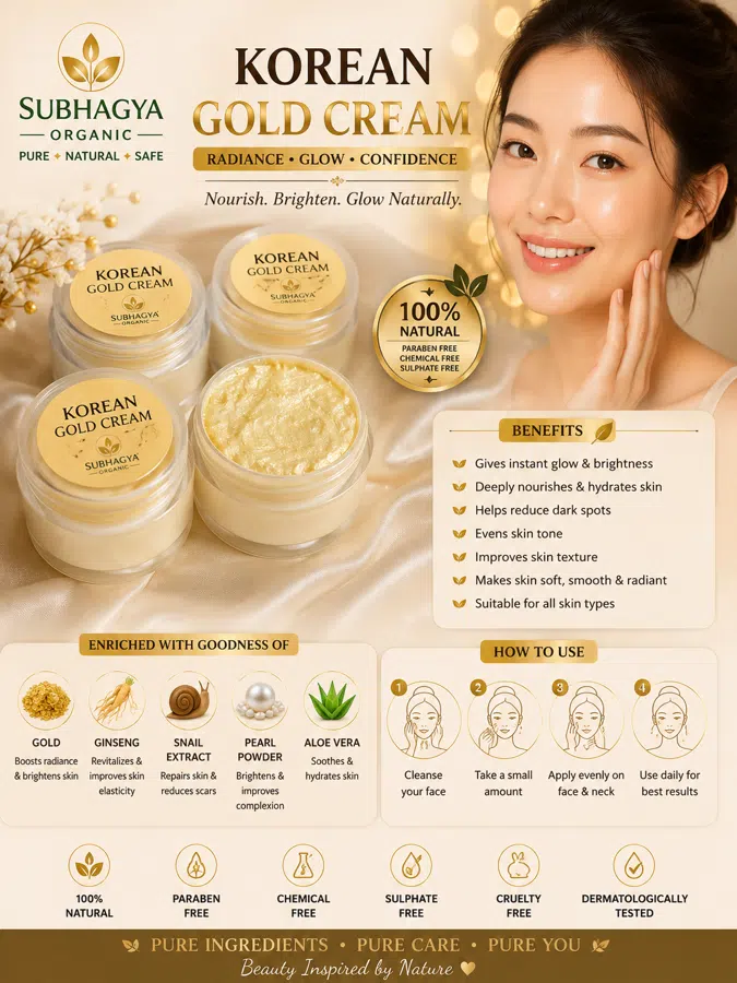 Korean-Inspired Gold Cream (current product image)