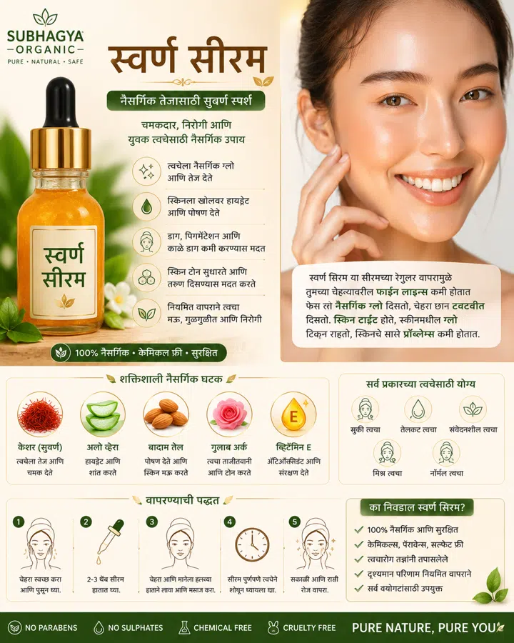 Swarna Saffron Face Serum (current product image)
